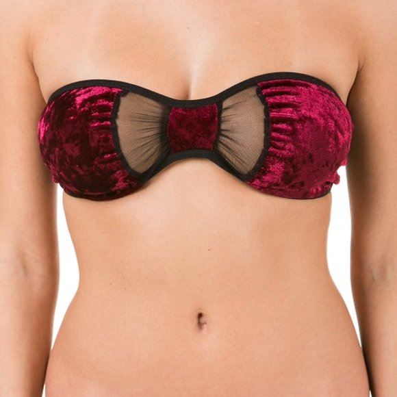 Velvet Bandeau Top-83-56 - Picture 2 of 2